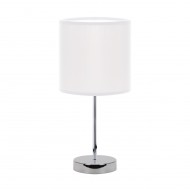 Galda lampa 220-240V, 40 W, balta/hroms