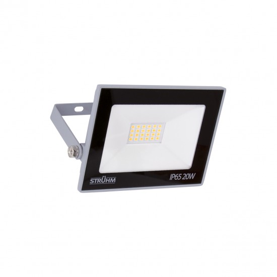 SMD LED prožektors 230V, 20 W, 1720 lm, pelēka