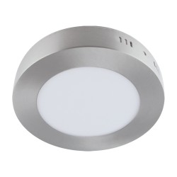 Griestu SMD LED apgaismojums 230V, 6 W, 580 lm, Krāsa: matēts hroms, Gaismas krāsa: neitrāli balta