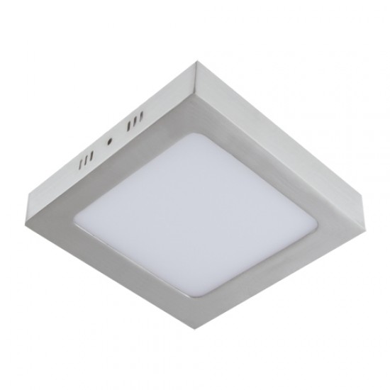 Griestu SMD LED apgaismojums 230V, 12 W, 1290 lm, Krāsa: matēts hroms, Gaismas krāsa: neitrāli balta