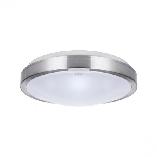 Griestu SMD LED gaismas ķermeņi 230V, 18 W, 1830 lm, Krāsa: sudraba, Gaismas krāsa: neitrāli balta