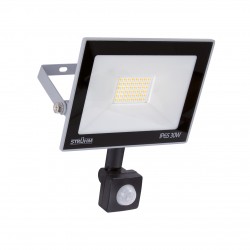 SMD LED prožektors ar kustības sensoru 230V, 30 W, 2600 lm, pelēka