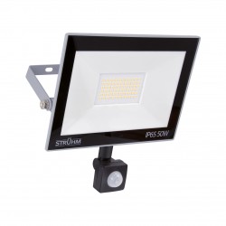 SMD LED prožektors ar kustības sensoru 230V, 50 W, 4320 lm, pelēka