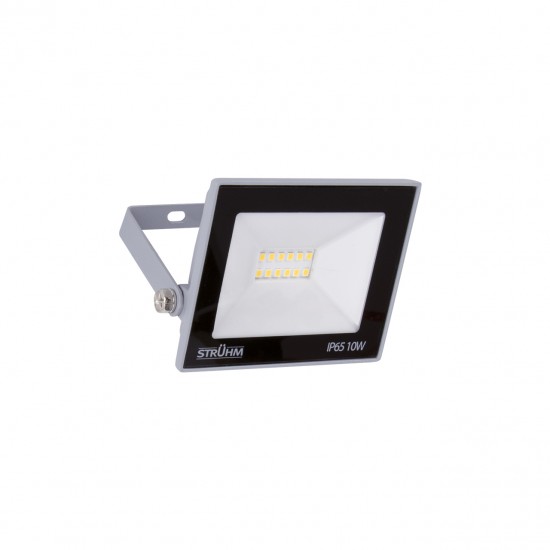 SMD LED prožektors 230V, 10 W, 870 lm, pelēka