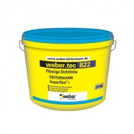 Weber Tec 822 Elastīga šķidrā hidroizolācijas mastika iekšdarbiem, 24kg
