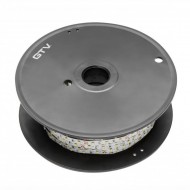 LED lente FLASH 3528, 300 LED 4000K, 4.8W/1m, IP20, 8mm, spole 50m, DC12V LD-3528-300-20-NE4P-50 GTV