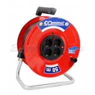  Kabeļu rullis - metāla 280 mm, vienfāzes, 16 A 250 V ~ 3500 W IP20  H05VV-F 3x2,5/25 m 