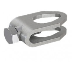 Kontakts U formas savienotājs Rd16mm stienim un Rd8mm-10mm stieples savienojumam, St/Zn