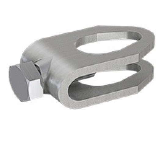 Kontakts U formas savienotājs Rd16mm stienim un Rd8mm-10mm stieples savienojumam, St/Zn