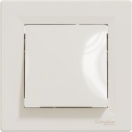 Slēdzis ar rāmi 1P, 10 AX 250 V AC, bēšs, Asfora