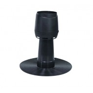 Vilpe Alipai Flow Deflektors lēzenajam jumtam D110mm, Melns