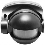 Kustības sensors CR-1, maks. 1200 W, noteikšanas leņķis 180°, 10 m ± 1,8-2,5 m, IP44, melns CR-CR1000-10 GTV Kustības sensors CR-1, maks. 1200 W, noteikšanas leņķis 180°, 10 m ± 1,8-2,5 m, IP44, melns CR-CR1000-10 GTV