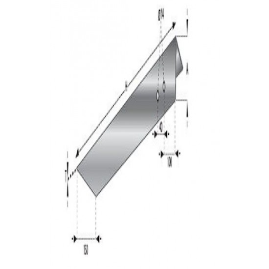 Zemējums 60x60x4 leņķis, H=2000mm, St/Zn