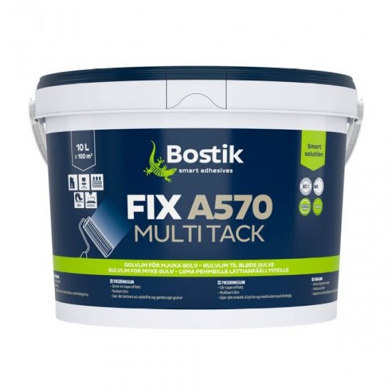 Bostik Fix A570 Multi Tack fiksācijas līme paklājiem un PVC flīzem 10L