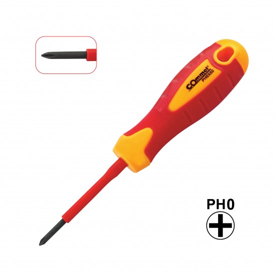 VDE Krustveida skrūvgriezis PH0 3x60mm, izolēts 1000 V 