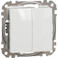 Slēdzis 1+1, 10AX balts Sedna Design