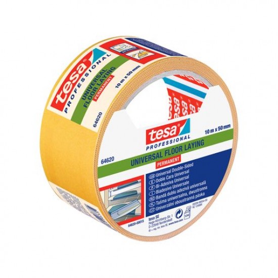 Tesa Floor Laying Tape Divpusēja lente grīdas segumu fiksēšanai, 50mm x 25m