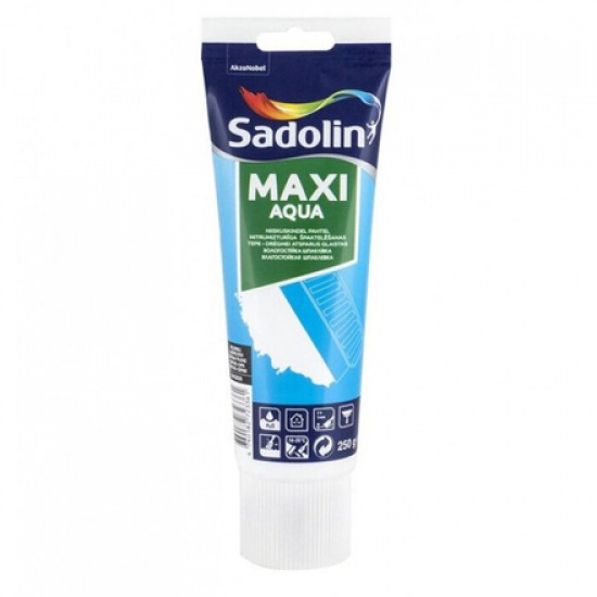 Sadolin Maxi Aqua mitrumizturīga, smalkgraudaina špaktelēšanas tepe, pelēka 0.25L