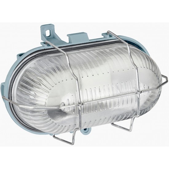 LED Ārējāis gaismeklis ovāls ar met.aizsardz.60W IP44, E27, pelēks LED Ārējāis gaismeklis ovāls ar met.aizsardz.60W IP44, E27, pelēks