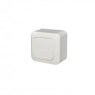 PJ5.10-012 A/B 1+1 virsapmet.slēdzis balts ALFA