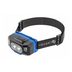 HOEGERT galvas lukturis ar kustības sensoru un lādētāja funkciju, USB