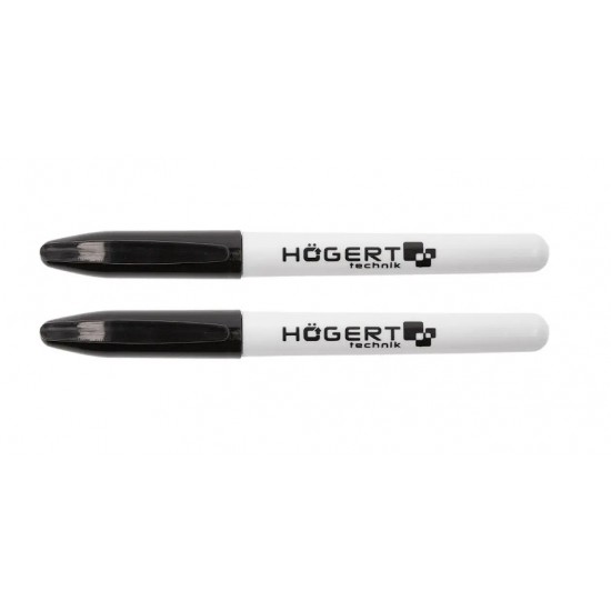 HOEGERT Перманентные маркеры черные 2 шт/уп HOEGERT Перманентные маркеры черные 2 шт/уп