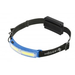 HOEGERT galvas lukturis COB XPG USB, 6 funkcijas