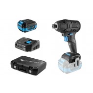Komplekts Akumulatora bezsuku triecienskrūvgriezis 200 Nm 18V + akumulators 4Ah + uzlādes stacija 4A + koferis