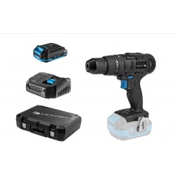 Komplekts Akumulatora triecienurbjmašīna-skrūvgriezis 50 Nm 18V + akumulators 2Ah + uzlādes stacija 4A + koferis