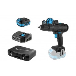 Komplekts Akumulatora bezsuku triecienurbjmašīna-skrūvgriezis 80 Nm 18V + akumulators 4Ah + uzlādes stacija 4A + koferis