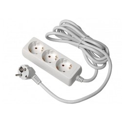 Pagarinātājs schuko 3 rozetes, 5 m
