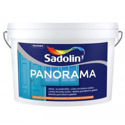 Sadolin Panorama Pusspīdīga ūdens bāzes krāsa, logiem un durvīm BW 2.5L