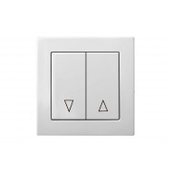 IJŽ1-10-001-01 Кнопка жалюзи E/B EPSILON, белая