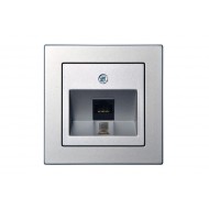 IKL001-01 E/Mt 1 PC розетка RJ45, 6 кат, б/р, металл