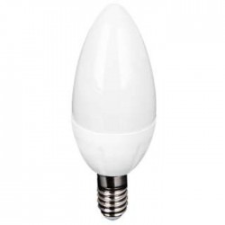 LED spuldze C37 svece 230V/50HZ 9W 900lm Ra>80 3000K E14