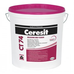 Ceresit CT 74 Silicone self clean Pašattīrošs silikona apmetums 2.0mm, 25kg