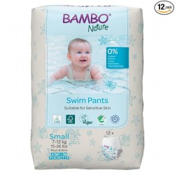 BAMBO Nature Swim Pants, S, 7-12 kg Vienreizējās lietošanas peldbikses, 12 gab.