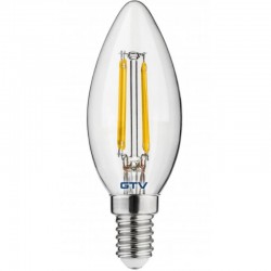 LED lampa, FILAMENT, C35, 4000K, E14, 5.8W, AC220-240V, 360°, 640lm, 50mA LD-C35FLE6-40 GTV