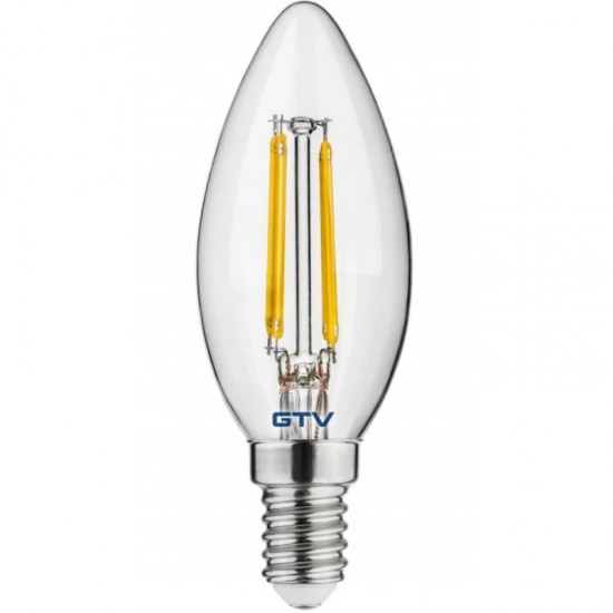 LED lampa, FILAMENT, C35, 2700K, E14, 5.8W, AC220-240V, 360°, 640lm, 50mA LD-C35FLE6-30 GTV