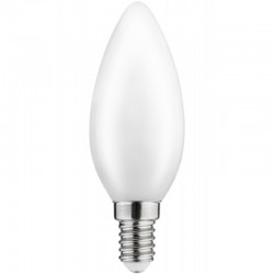 LED lampa, pienains FILAMENTS, C35, 4000K, E14, 4.0W, AC220-240V, 360°, 420lm, 44mA LD-C35FLE4M-40 GTV