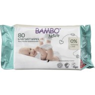 BAMBO Nature mitrās salvetes, 80 gab.