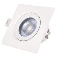 Iebūvējams LED gaismeklis kvadrats 5W 400Lm 3000K