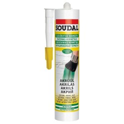 Soudal Paintable Sealant Akrila hermētiķis, balts, 280ml