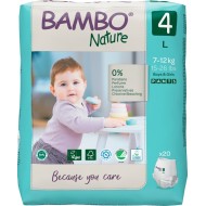 BAMBO Nature трусики, L-4, 7-12кг, 20 шт