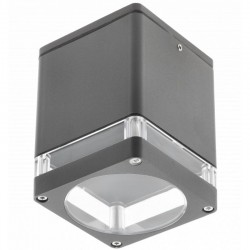 Griestu lampa RIVEN, alumīnijs, 102x120, IP54, max 35W, kvadrātveida, grafīts OS-RIV102KWG-30 GTV