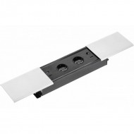 PRESTINO galdā iebūvēts pagarinātājs, 2x SCHUKO ligzdas, USB A+C, RJ45, HDMI, kabelis 1,5m, balts AE-PB2SPRES-10 GTV