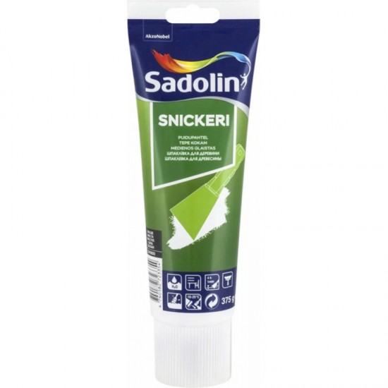 Sadolin Snickeri gatava smalkgraudaina špaktelēšanas tepe, balta, 0.375L