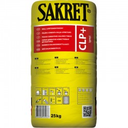 Sakret CLP+ Cementa/Kaļķa apmetums, pelēks, 25kg