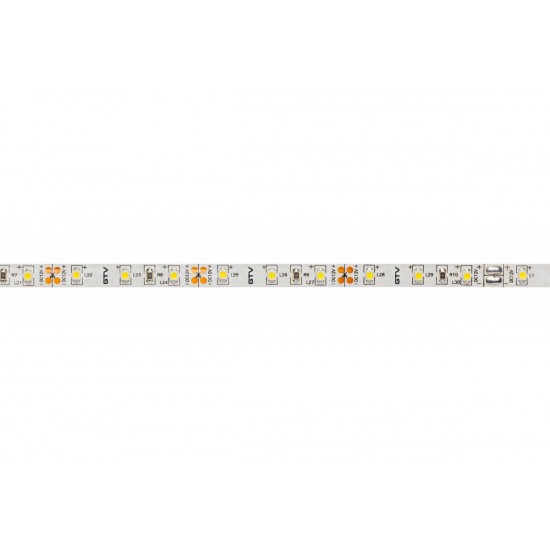 LED lenta FLASH 2835, 300 LED, 4000K, 30W, 750 lm/1m, IP20, 8mm, spole 5m, DC12V LD-2835-300-20-NE4P GTV