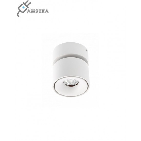 LED lampa BIANCO, 8 W, 680 Lm, 4000K, IP20, apaļa, balta LD-BNC8WOB-NB GTV